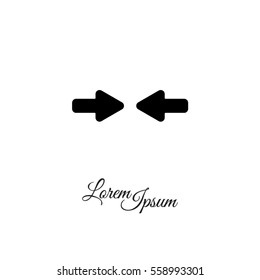 Web line icon. Left and right arrows