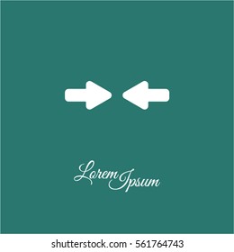 Web line icon. Left and right arrows