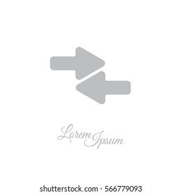 Web line icon. Left and right arrows