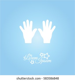 Web line icon. Left and right hands, bunch of fives
