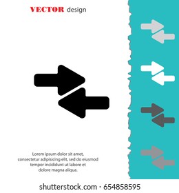 Web line icon. Left and right arrows