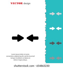 Web line icon. Left and right arrows