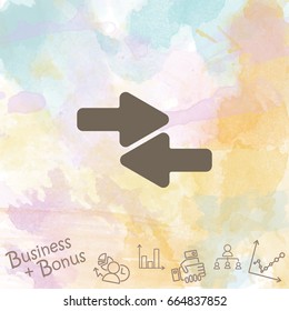 Web line icon. Left and right arrows