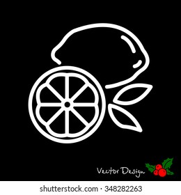 Web line icon. Lemon