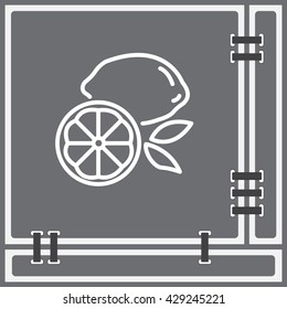 Web line icon. Lemon