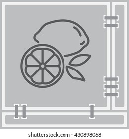 Web line icon. Lemon