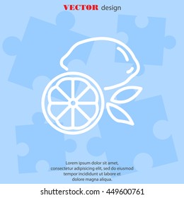 Web line icon. Lemon