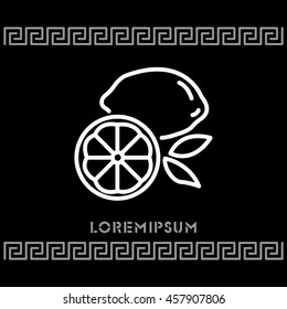 Web line icon. Lemon