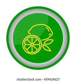 Web line icon. Lemon