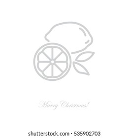 Web line icon. Lemon