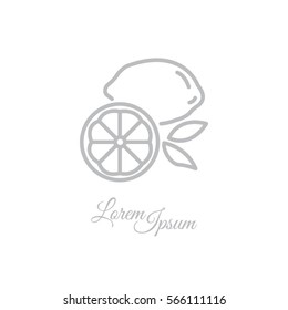Web line icon. Lemon