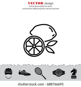 Web line icon. Lemon