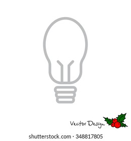 Web line icon. Light bulb