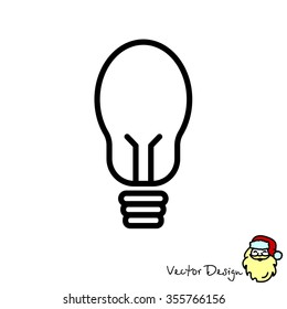 Web line icon. Light bulb
