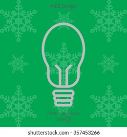 Web line icon. Light bulb