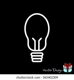 Web line icon. Light bulb