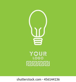 Web line icon. Light bulb