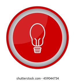 Web line icon. Light bulb