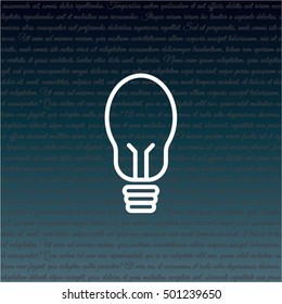 Web line icon. Light bulb