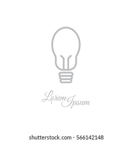 Web line icon. Light bulb