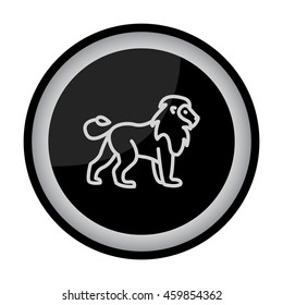 Web line icon. Lion; wild animals