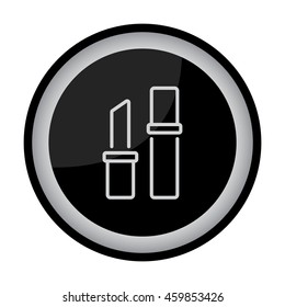 Web line icon. Lipstick