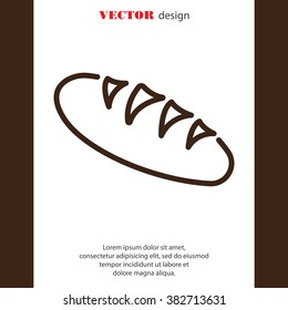 Web line icon. Long loaf