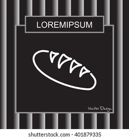 Web line icon. Long loaf