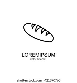 Web line icon. Long loaf