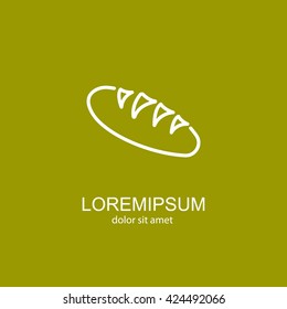 Web line icon. Long loaf