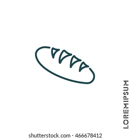 Web line icon. Long loaf
