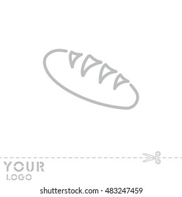 Web line icon. Long loaf