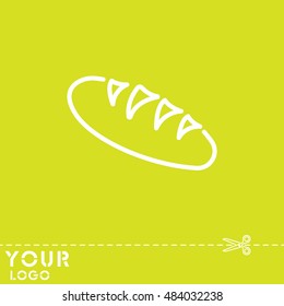 Web line icon. Long loaf