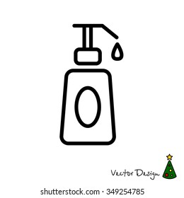 Web line icon. Lotion, cream