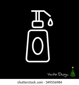 Web line icon. Lotion, cream