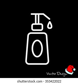 Web line icon. Lotion, cream