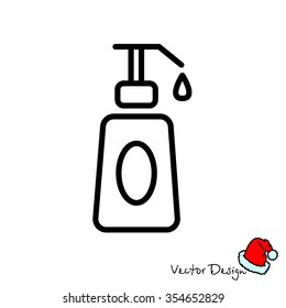 Web line icon. Lotion, cream