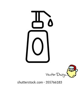 Web line icon. Lotion, cream