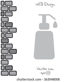 Web line icon. Lotion, cream