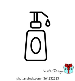 Web line icon. Lotion, cream