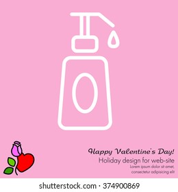 Web line icon. Lotion, cream