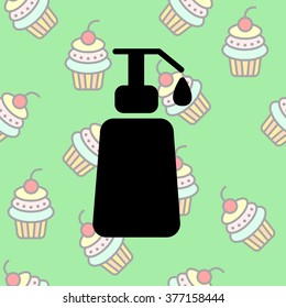 Web line icon. Lotion, cream
