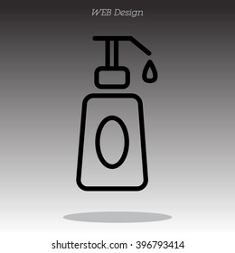 Web line icon. Lotion, cream