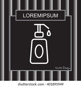Web line icon. Lotion, cream
