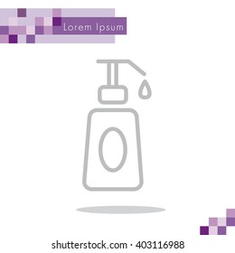 Web line icon. Lotion, cream