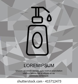 Web line icon. Lotion, cream