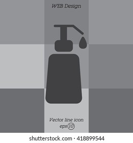 Web line icon. Lotion, cream