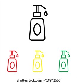 Web line icon. Lotion, cream