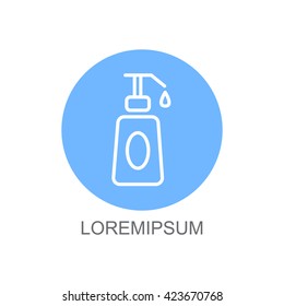Web line icon. Lotion, cream