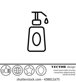 Web line icon. Lotion, cream